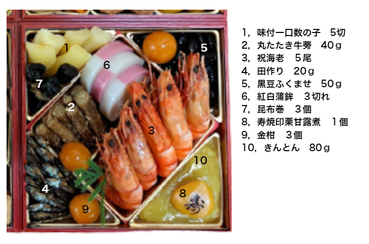 「慶賀」6寸4段重 /全49品目(冷蔵)【送料無料】