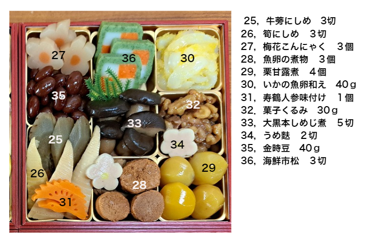 「慶賀」6寸4段重 /全49品目(冷蔵)【送料無料】