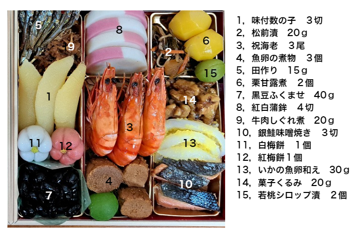 「京舞」7寸3段重/全46品目(冷蔵)【送料無料】