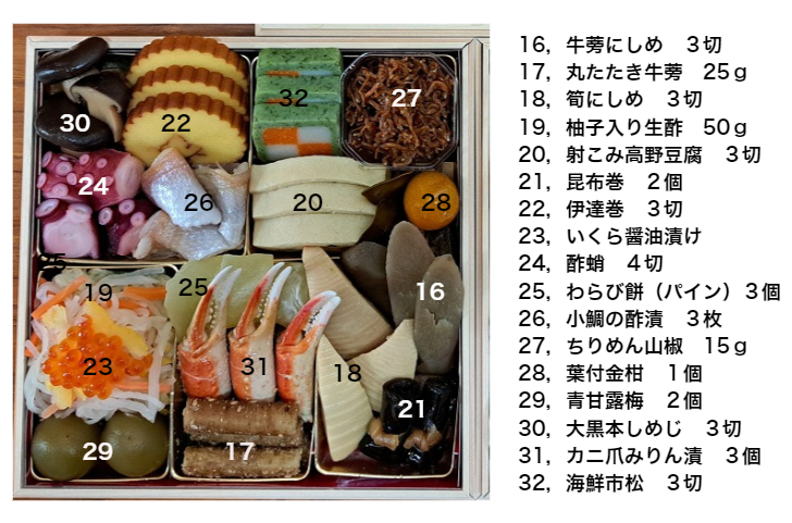 「京舞」7寸3段重/全46品目(冷蔵)【送料無料】