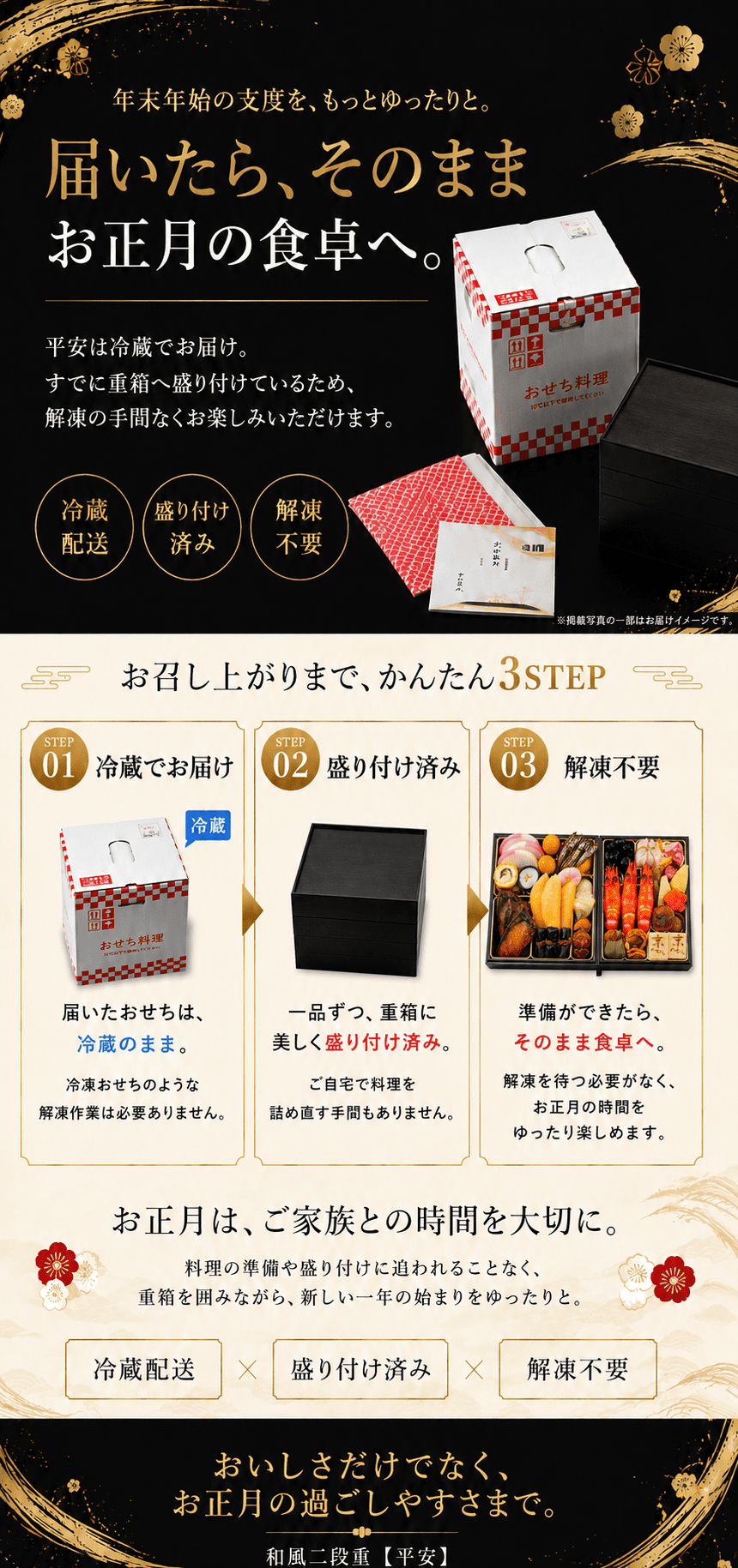 和風二段重 6寸２段 /全28品　　　　　　２~３人前（冷蔵）【送料無料】
